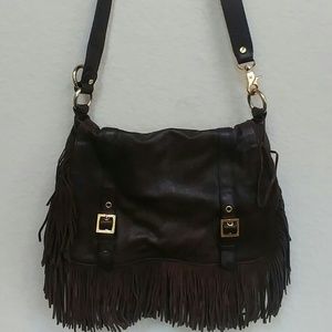 Tory Burch Gold and Brown Shoulder Bag